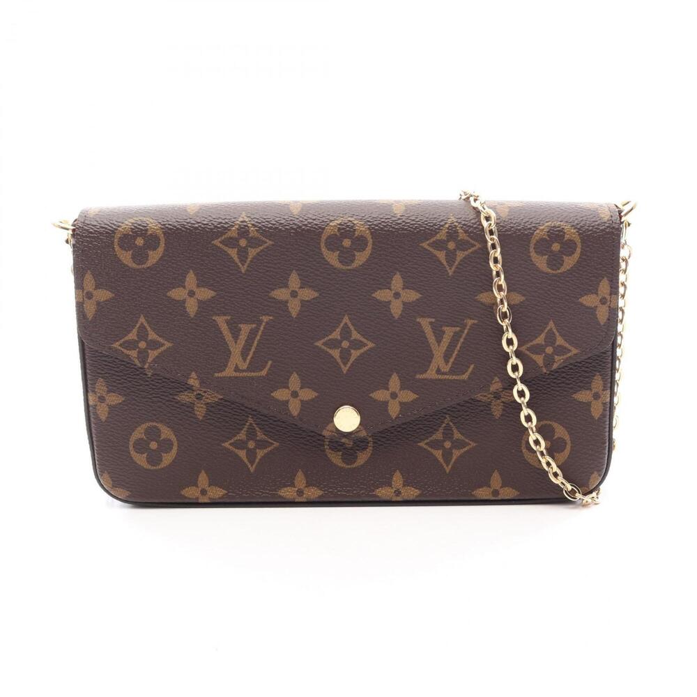 Louis Vuitton Pochette Felicie Monogram Fuchsia Shoulder Bag/Handbag, Coated ...
